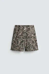 ABSTRACT PRINT SHORTS