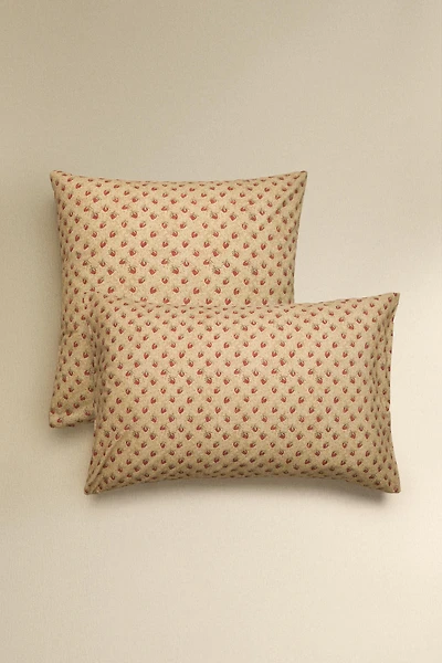 STRAWBERRY PERCALE PILLOWCASE | KATHARINE POLE