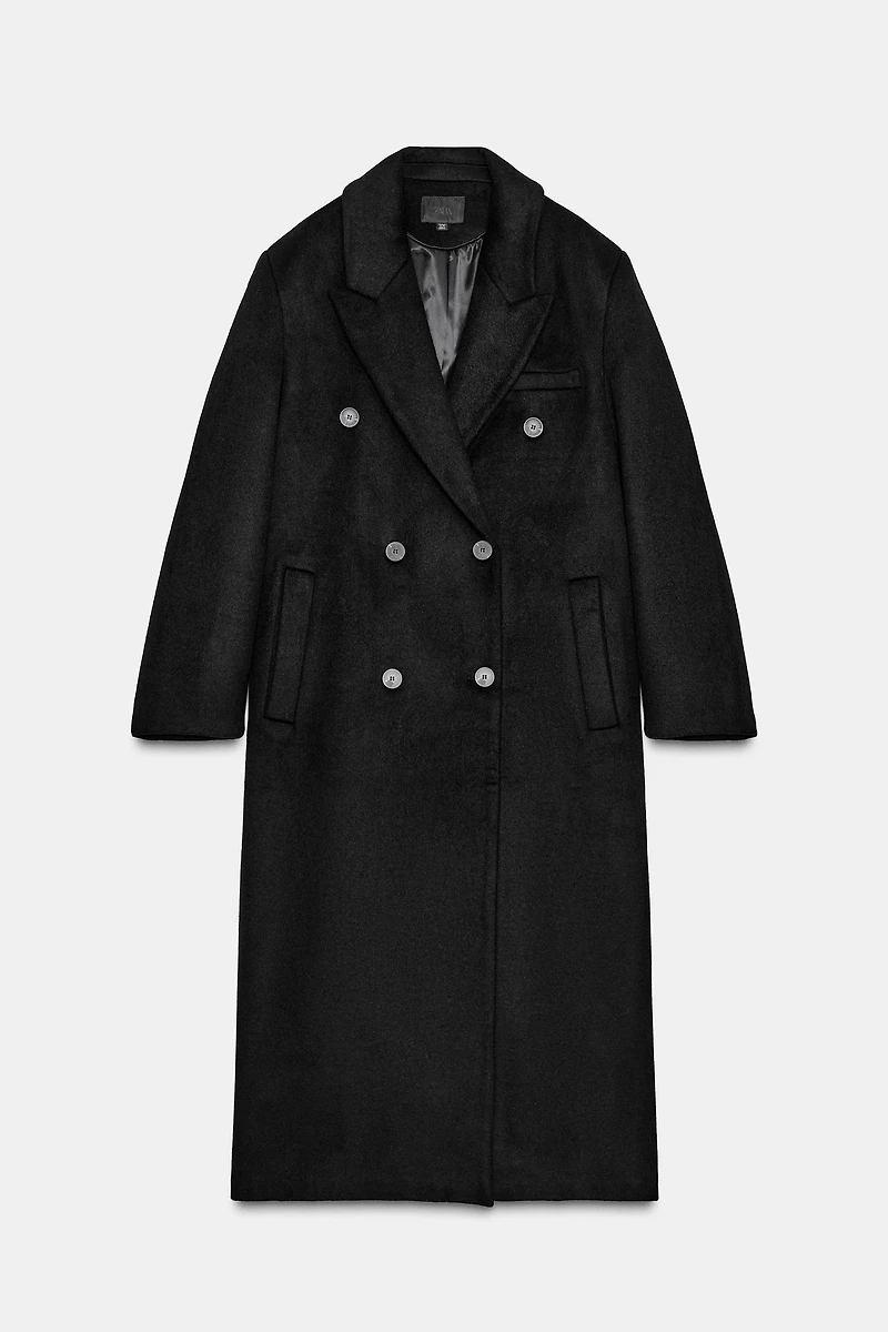 EXTRA LONG WOOL BLEND COAT
