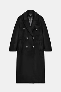 EXTRA LONG WOOL BLEND COAT
