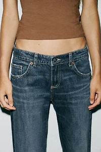 JEAN TRF WIDE LEG TAILLE BASSE