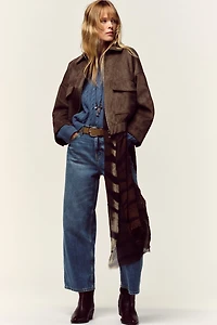 FAUX SUEDE JACKET