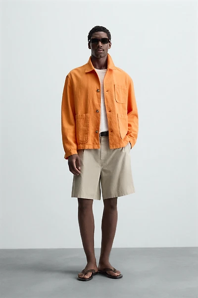 LINEN - COTTON OVERSHIRT