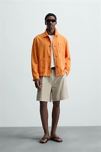 LINEN - COTTON OVERSHIRT