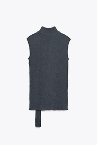 TOP FOULARD TEXTURÉ