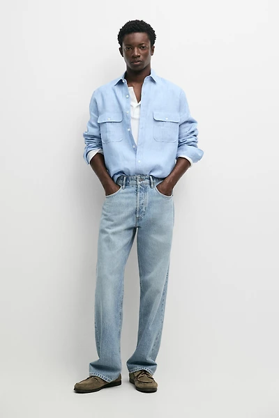 100% Linen Regular Fit Shirt