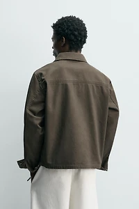 SURCHEMISE REGULAR FIT ZIPPÉE