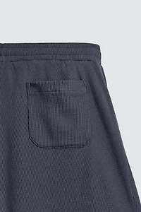 WAFFLE TEXTURE JOGGER SHORTS