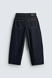 JEANS BALLOON FIT BRODERIE CUPIDON