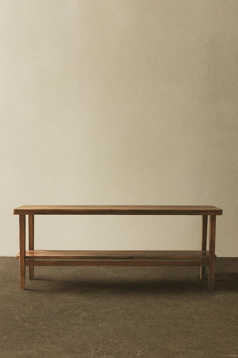 ACACIA WOOD DOUBLE BENCH