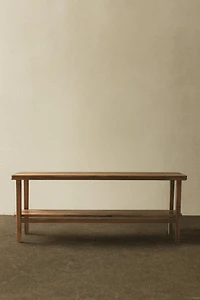 ACACIA WOOD DOUBLE BENCH