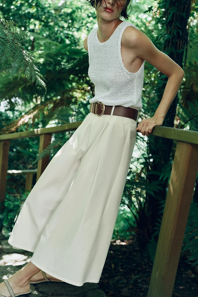 BELTED CULOTTES