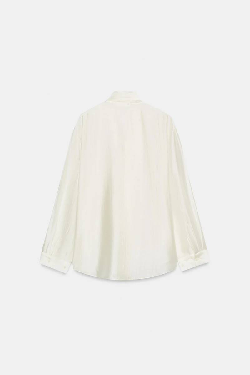 FLOWY TIE SHIRT ZW COLLECTION