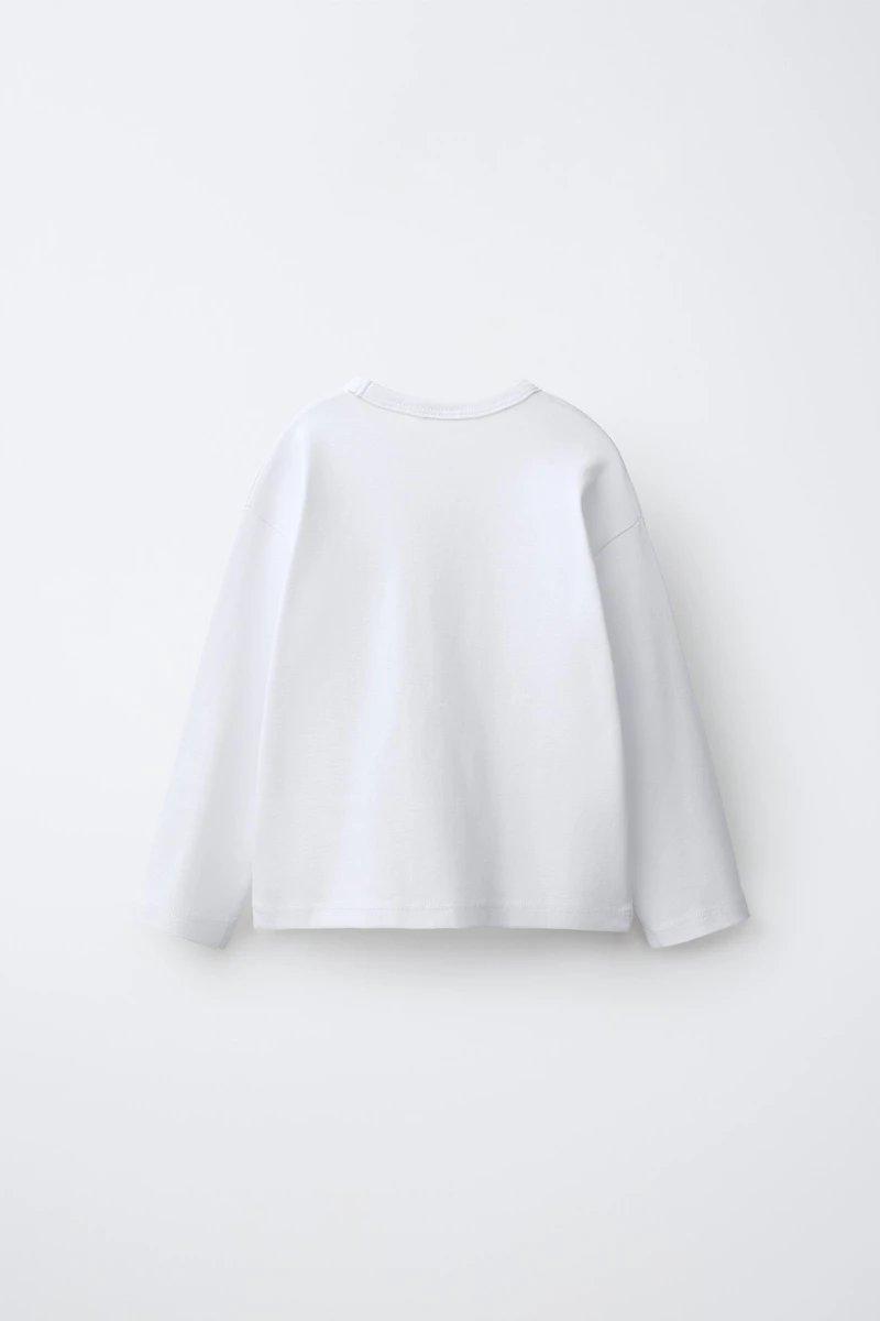 T-SHIRT À RAYURES ET MOTIF ANIMAL BRODÉ