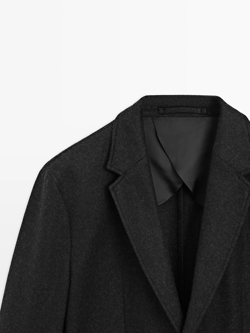 Wool blend suit blazer