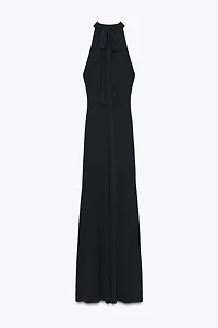 ROBE LONGUE HALTER DOS NU