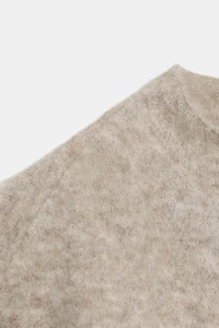 BRUSHED EFFECT ALPACA TOP