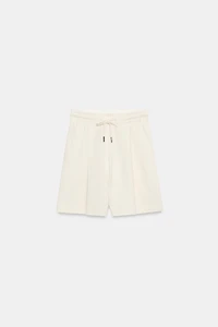 HEAVY COTTON PLEATED SHORTS