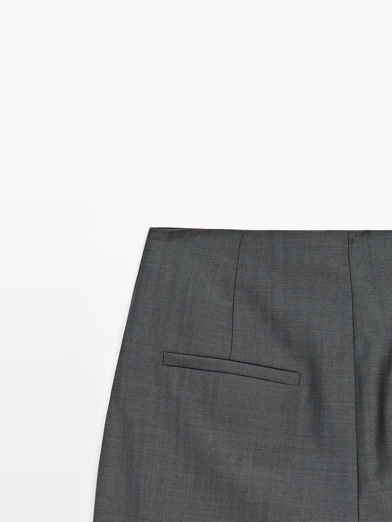 100% wool darted trousers - STUDIO