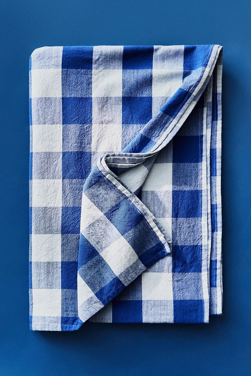 CHECK COTTON TABLECLOTH