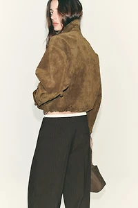DOUBLE WAIST STRAIGHT LEG PANTS