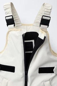 SALOPETTE LONGUE RÉSISTANTE À L'EAU ET AU VENT COLOR BLOCK