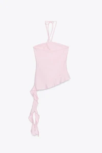 RUFFLED TEXTURED TOP