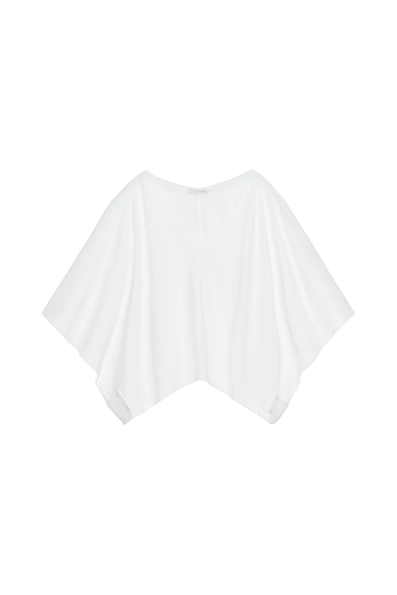 T-SHIRT CAPE EN COTON