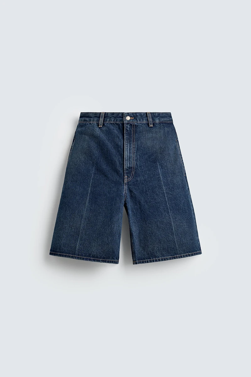 DENIM JORTS BERMUDA SHORTS HARRY LAMBERT FOR ZARA X DISNEY