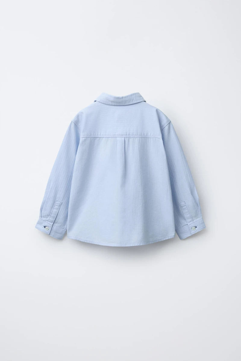 PLAIN POCKET SHIRT