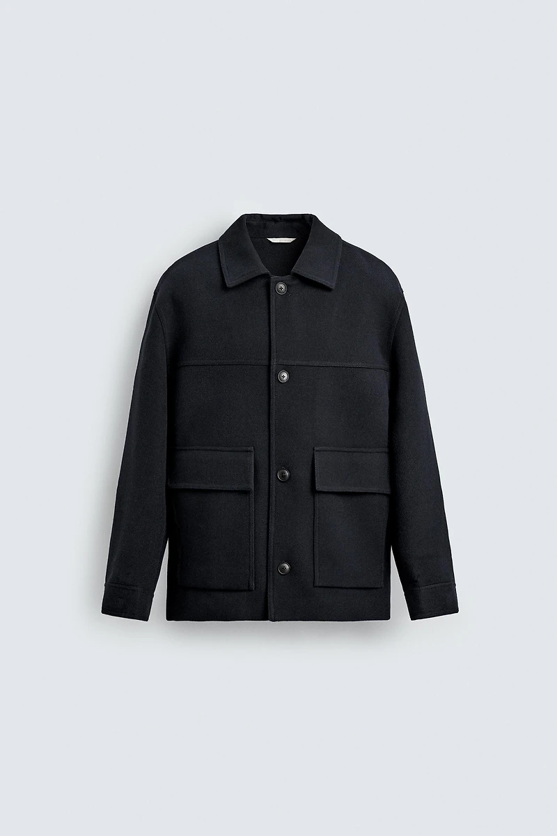 REGULAR FIT POCKET OVERCOAT