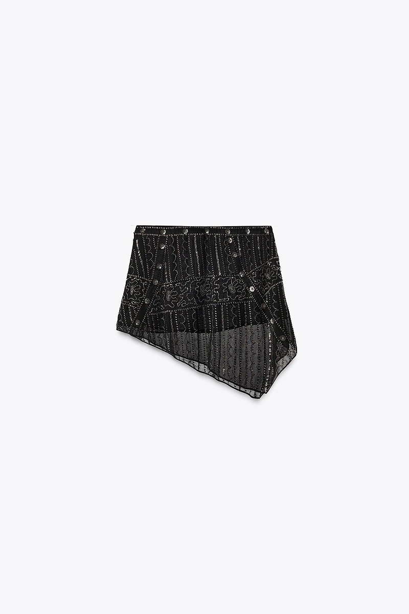 EMBROIDERED SHORT SKIRT