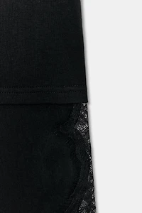 T-SHIRT BIMATIÈRE EN DENTELLE