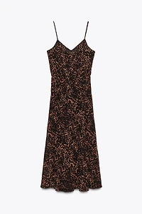 ANIMAL PRINT MIDI DRESS
