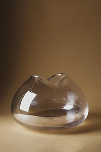 VASE WITH AN IRREGULAR LOW NECK