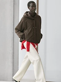 High neck puffer jacket