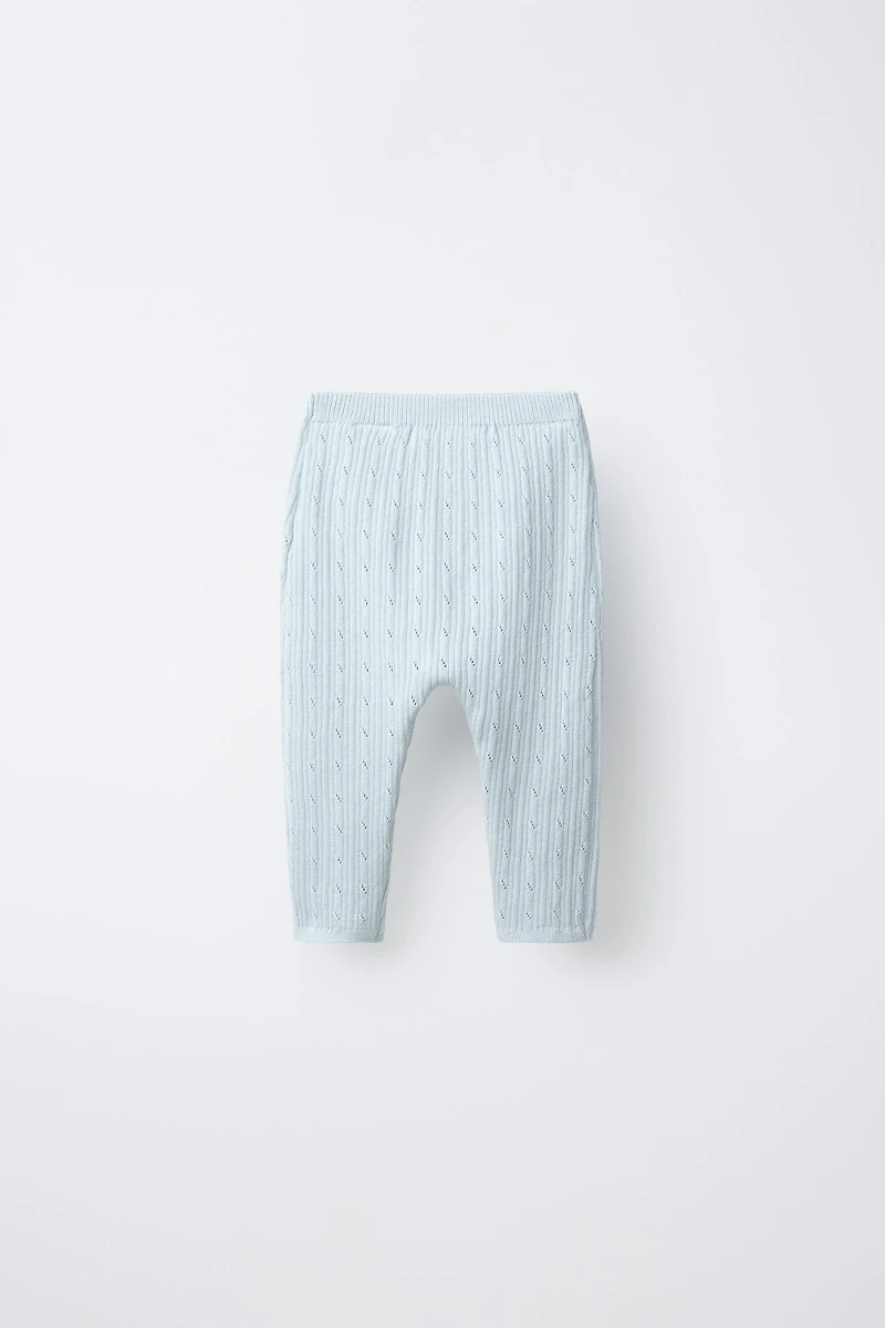 RIBBED CUT-OUT PANTS