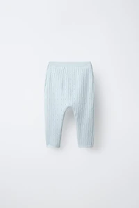 RIBBED CUT-OUT PANTS