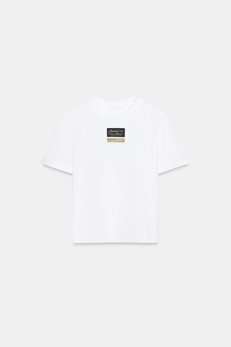 SHORT SLEEVE T-SHIRT WITH LABEL