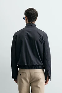 PLAID REGULAR FIT BOMBER JACKET