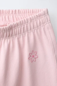 PIQUE WIDE LEG PANTS