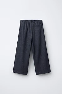 WARM DOUBLE WAISTBAND PANTS