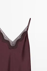 Robe midi fluide style nuisette