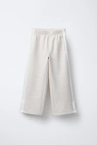 PANTALON WIDE LEG BANDES LATÉRALES