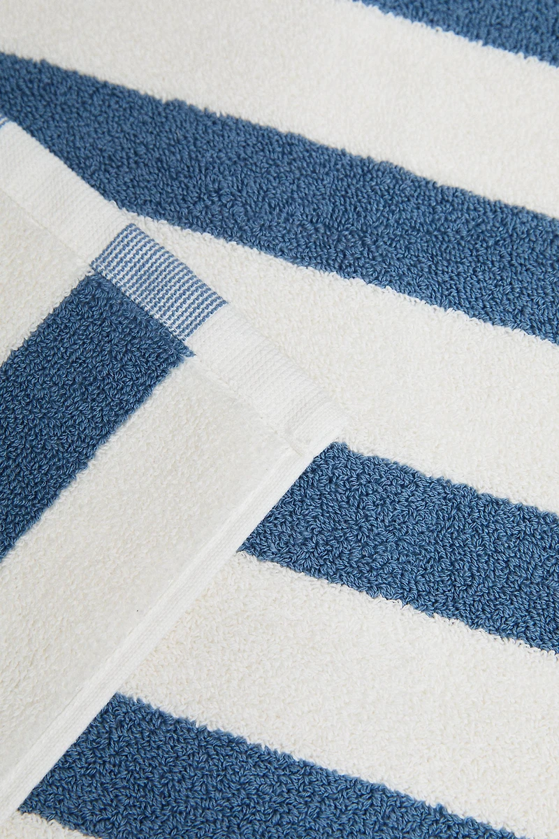 TWO-TONE STRIPED BATH MAT