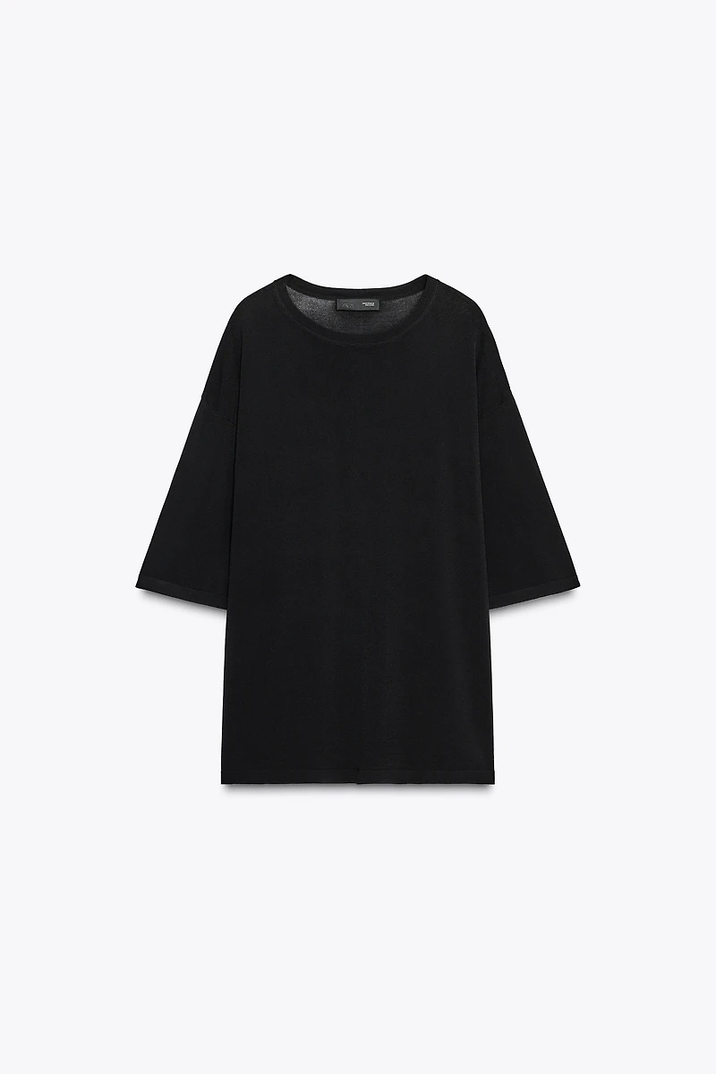 TOP OVERSIZE EN MAILLE LISSE