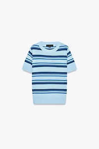 STRIPED KNIT TOP