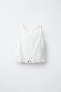 EMBROIDERED TOP