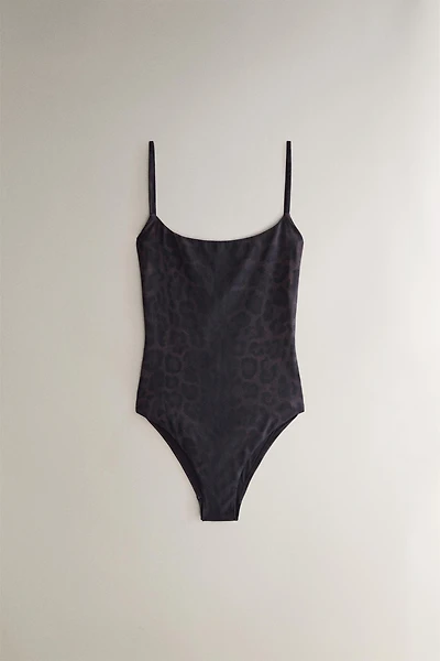 ANIMAL PRINT BEACH SWIMSUIT