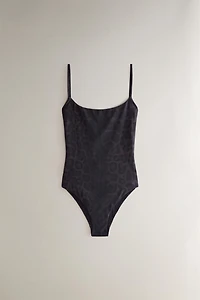 ANIMAL PRINT BEACH SWIMSUIT